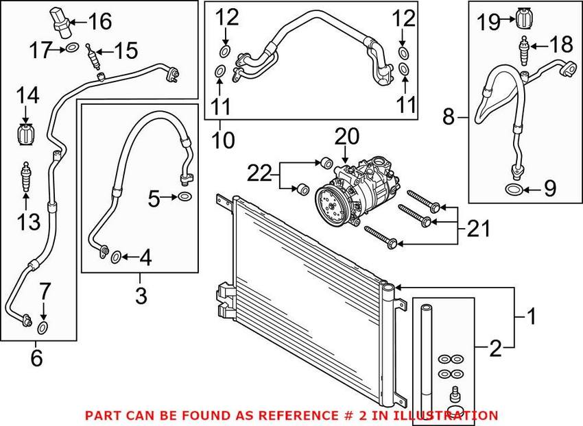 VW A/C Receiver Drier 5Q0298403A